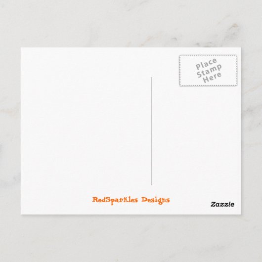 Carte Postale Épouvantail de style rétro (Dos)