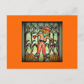 Carte Postale Épouvantail de style rétro (Devant)