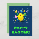 Carte Postale Époux drôle de Pâques (Devant / Derrière)