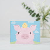 Carte Postale Époux - Piglet & Chick (Debout devant)