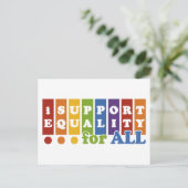 Carte postale Equal Rights (Debout devant)