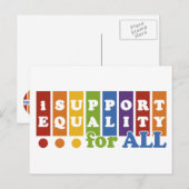 Carte postale Equal Rights (Devant / Derrière)