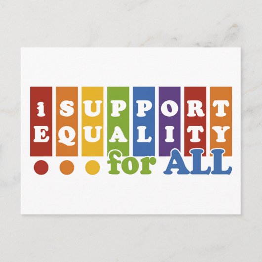 Carte postale Equal Rights (Devant)