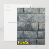 Carte Postale Équateur (Devant / Derrière)