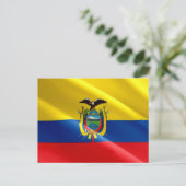Carte Postale Equateur - Drapeau équatorien - (Debout devant)