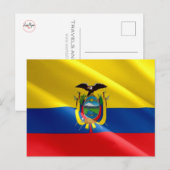 Carte Postale Equateur - Drapeau équatorien - (Devant / Derrière)
