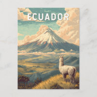 Equateur Illustration Voyage Art Vintage