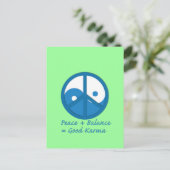 Carte Postale Équation pour bon Karma (Debout devant)