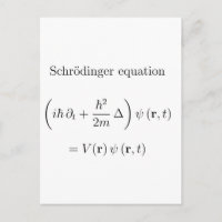 équation Schrodinger avec nom