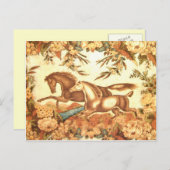 Carte postale équestre 1 de cheval (Devant / Derrière)