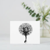 Carte Postale Équilibre de l'arbre de yoga (Debout devant)