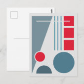 Carte Postale Équilibre Géométrique 1 Design Abstrait (Devant / Derrière)