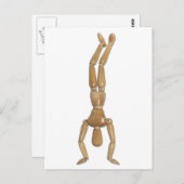 Carte Postale Équilibre sur les mains (Devant / Derrière)