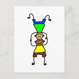 Carte Postale Équilibrer les enfants