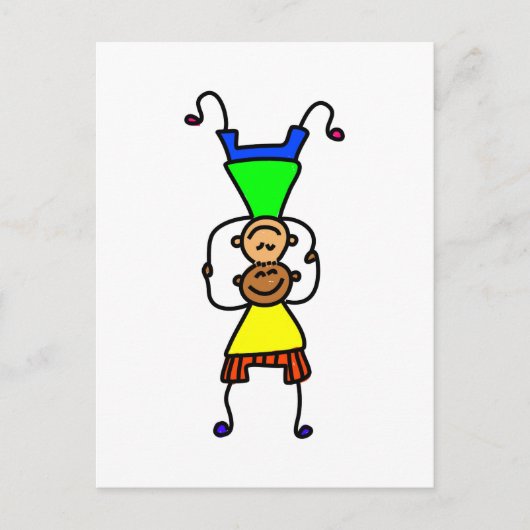 Carte Postale Équilibrer les enfants (Devant)