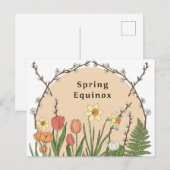 Carte Postale Équinoxe du printemps (Devant / Derrière)
