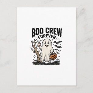 Carte Postale Équipage Boo Forever Vintage Fantôme Chemise Hallo