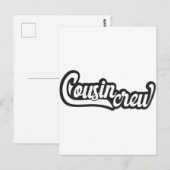 Carte Postale Équipage Cousin (Devant / Derrière)