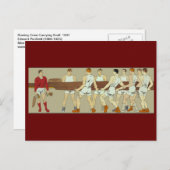 Carte Postale Équipage d'aviron par Penfield (Devant / Derrière)