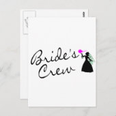 Carte Postale Équipage de mariées (noir de mariée) (Devant / Derrière)