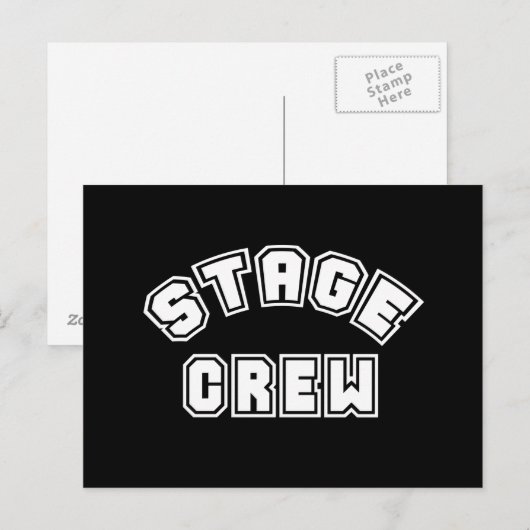 Carte Postale Équipage de scène (Devant / Derrière)