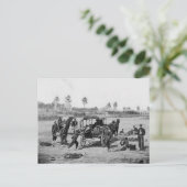 Carte Postale Équipage des ambulances de guerre civile (Debout devant)