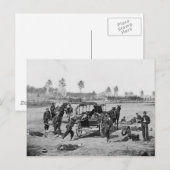 Carte Postale Équipage des ambulances de guerre civile (Devant / Derrière)