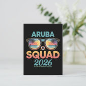 Carte Postale Équipe Aruba 2026 Rétro (Debout devant)