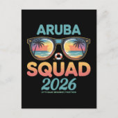 Carte Postale Équipe Aruba 2026 Rétro (Devant)