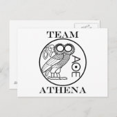 Carte Postale Équipe Athena (Police graveurs) (Devant / Derrière)