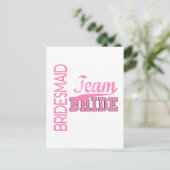 Carte Postale Équipe Bride 1 BRIDESMAID (Debout devant)