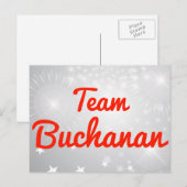 Carte Postale Équipe Buchanan (Devant / Derrière)