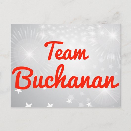 Carte Postale Équipe Buchanan (Devant)