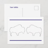 Carte Postale Équipe Buffalo (Devant / Derrière)
