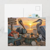 Carte Postale Équipe Café Lever du Soleil (Devant / Derrière)