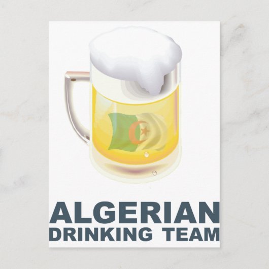 Carte Postale Équipe d'Algérie (Devant)