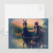 Carte Postale Équipe d'Amish Horse (Devant / Derrière)