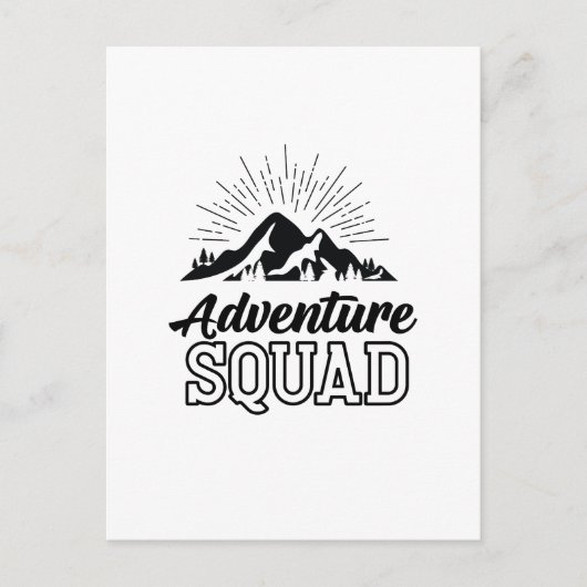 Carte Postale Équipe d'aventure (Devant)