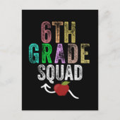 Carte Postale Équipe de 6e classe (Devant)