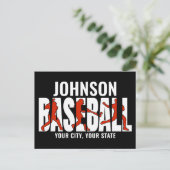 Carte Postale Équipe de baseball AJOUTER NOM Champion Joueur de  (Debout devant)