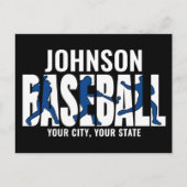 Carte Postale Équipe de baseball AJOUTER NOM Champion Joueur de  (Devant)