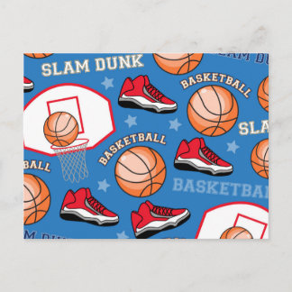 Carte Postale Équipe de basket-ball Sport Ventilateur Athlète En