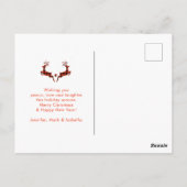 Carte Postale Équipe de Belgique de cheval Wintery Christmas Sce (Dos)