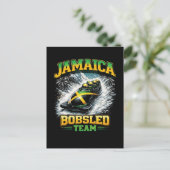 Carte Postale Équipe de bobsleigh de Jamaïque (Debout devant)