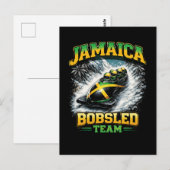 Carte Postale Équipe de bobsleigh de Jamaïque (Devant / Derrière)