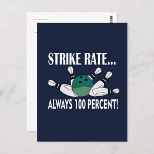 Carte Postale Équipe de Bowling Pin Ball