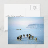 Carte Postale Équipe de chiens, île Devon, Territoires du Nord-O (Devant / Derrière)