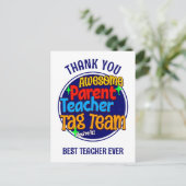 Carte Postale Équipe de choc Enseignant Parent Élève (Debout devant)