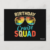 Carte Postale Équipe de croisière d'anniversaire (Dos)