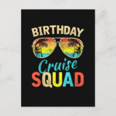 Carte Postale Équipe de croisière d'anniversaire (Devant)